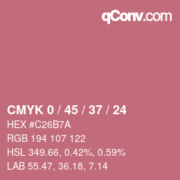 Color code: CMYK 0 / 45 / 37 / 24 | qconv.com