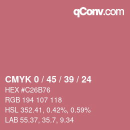 Color code: CMYK 0 / 45 / 39 / 24 | qconv.com