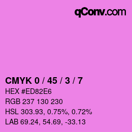 颜色代码: CMYK 0 / 45 / 3 / 7 | qconv.com