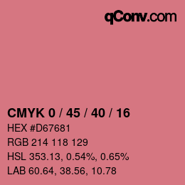 Color code: CMYK 0 / 45 / 40 / 16 | qconv.com