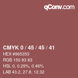 カラーコード: CMYK 0 / 45 / 45 / 41 | qconv.com