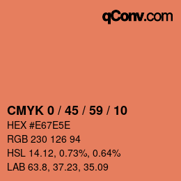 Color code: CMYK 0 / 45 / 59 / 10 | qconv.com