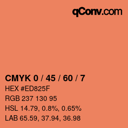 Color code: CMYK 0 / 45 / 60 / 7 | qconv.com