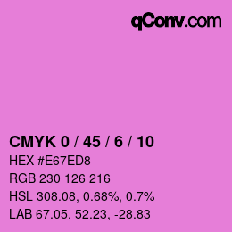 Código de color: CMYK 0 / 45 / 6 / 10 | qconv.com