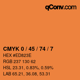 Color code: CMYK 0 / 45 / 74 / 7 | qconv.com