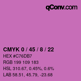 Color code: CMYK 0 / 45 / 8 / 22 | qconv.com