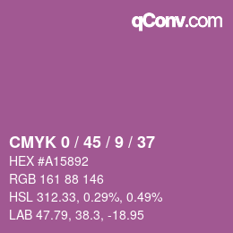 Color code: CMYK 0 / 45 / 9 / 37 | qconv.com