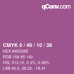 Color code: CMYK 0 / 46 / 10 / 38 | qconv.com