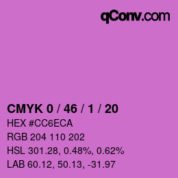 Color code: CMYK 0 / 46 / 1 / 20 | qconv.com