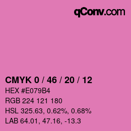 Color code: CMYK 0 / 46 / 20 / 12 | qconv.com