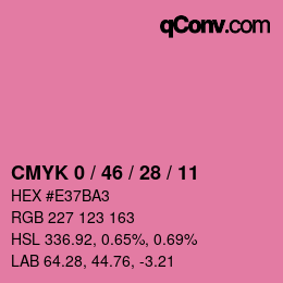 Color code: CMYK 0 / 46 / 28 / 11 | qconv.com