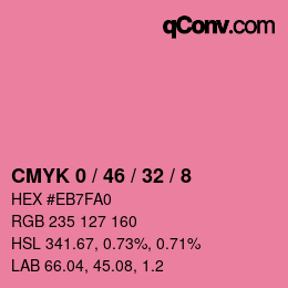 Color code: CMYK 0 / 46 / 32 / 8 | qconv.com
