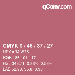 Color code: CMYK 0 / 46 / 37 / 27 | qconv.com
