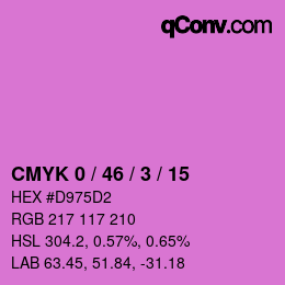 Color code: CMYK 0 / 46 / 3 / 15 | qconv.com