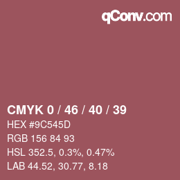 Color code: CMYK 0 / 46 / 40 / 39 | qconv.com