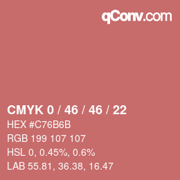 Color code: CMYK 0 / 46 / 46 / 22 | qconv.com