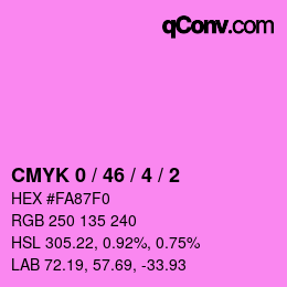 Farbcode: CMYK 0 / 46 / 4 / 2 | qconv.com