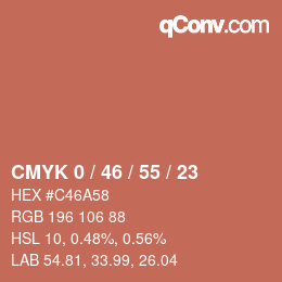 Color code: CMYK 0 / 46 / 55 / 23 | qconv.com