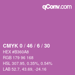 Color code: CMYK 0 / 46 / 6 / 30 | qconv.com