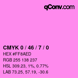 Farbcode: CMYK 0 / 46 / 7 / 0 | qconv.com