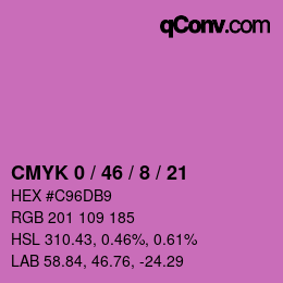 Color code: CMYK 0 / 46 / 8 / 21 | qconv.com