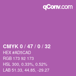 Color code: CMYK 0 / 47 / 0 / 32 | qconv.com