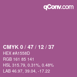 Color code: CMYK 0 / 47 / 12 / 37 | qconv.com