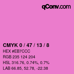 Color code: CMYK 0 / 47 / 13 / 8 | qconv.com