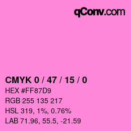 Color code: CMYK 0 / 47 / 15 / 0 | qconv.com