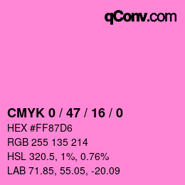 Color code: CMYK 0 / 47 / 16 / 0 | qconv.com