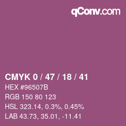 Color code: CMYK 0 / 47 / 18 / 41 | qconv.com