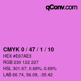 Color code: CMYK 0 / 47 / 1 / 10 | qconv.com