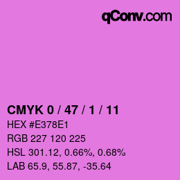 Color code: CMYK 0 / 47 / 1 / 11 | qconv.com