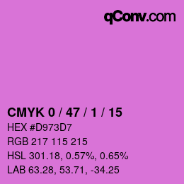 Color code: CMYK 0 / 47 / 1 / 15 | qconv.com