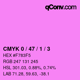 Color code: CMYK 0 / 47 / 1 / 3 | qconv.com