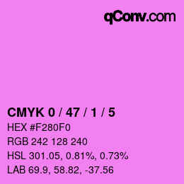 Color code: CMYK 0 / 47 / 1 / 5 | qconv.com