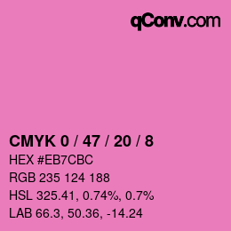 Color code: CMYK 0 / 47 / 20 / 8 | qconv.com