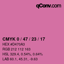 Color code: CMYK 0 / 47 / 23 / 17 | qconv.com