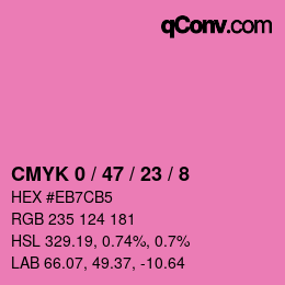 Color code: CMYK 0 / 47 / 23 / 8 | qconv.com