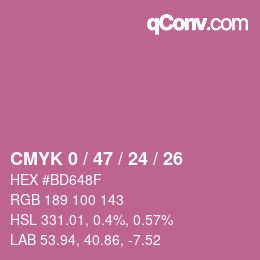 Color code: CMYK 0 / 47 / 24 / 26 | qconv.com