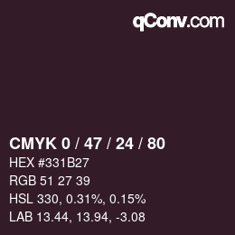 Color code: CMYK 0 / 47 / 24 / 80 | qconv.com