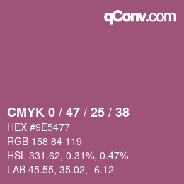 Código de color: CMYK 0 / 47 / 25 / 38 | qconv.com