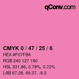 Color code: CMYK 0 / 47 / 25 / 6 | qconv.com