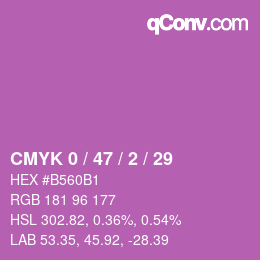 Color code: CMYK 0 / 47 / 2 / 29 | qconv.com
