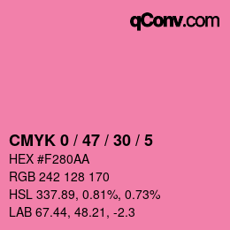 Color code: CMYK 0 / 47 / 30 / 5 | qconv.com