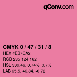 Color code: CMYK 0 / 47 / 31 / 8 | qconv.com