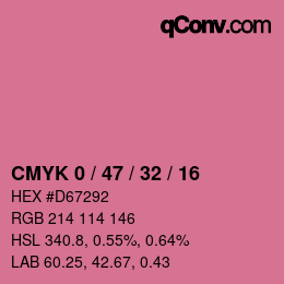 Código de color: CMYK 0 / 47 / 32 / 16 | qconv.com