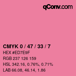 Color code: CMYK 0 / 47 / 33 / 7 | qconv.com