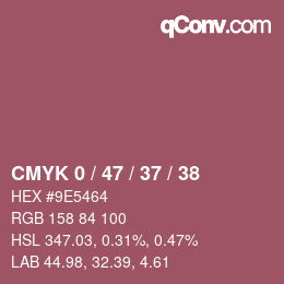 Código de color: CMYK 0 / 47 / 37 / 38 | qconv.com