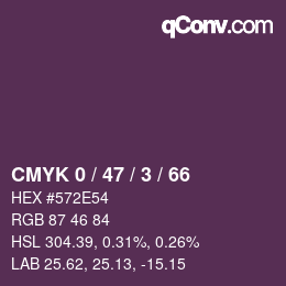 Color code: CMYK 0 / 47 / 3 / 66 | qconv.com